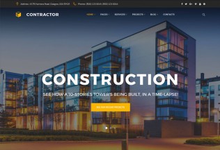 Contractor – Premium Responsive Architecture & Construction Company WordPress Theme