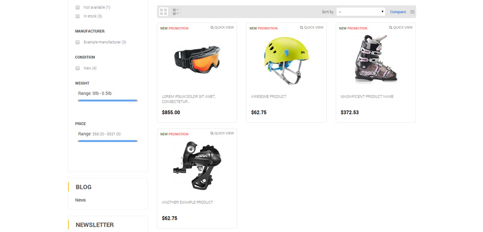 Category page