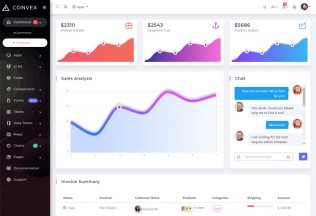 Convex – Premium Responsive Angular 6 Admin Dashboard Template