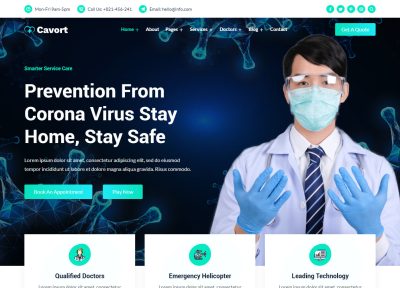 5+ Best Corona Virus (covid-19) Medical Prevention Website Templates