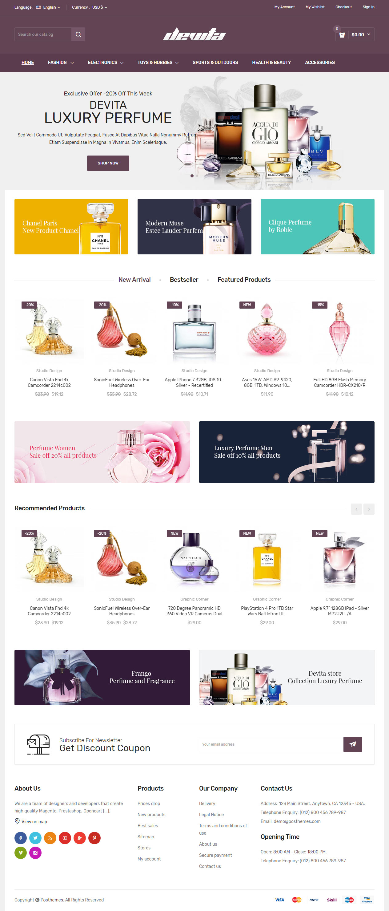 Devita Prestashop Cosmetics Theme