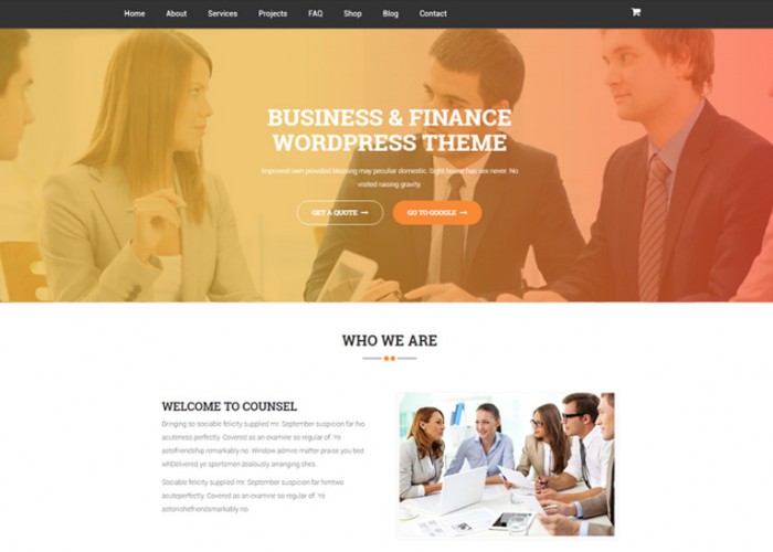 Counsel – Premium Responsive Business & Consulting WordPress Theme