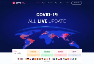 Covid-19 – Premium Responsive Corona Virus Prevention HTML5 Template