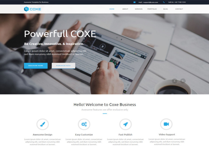 COXE – Premium Corporate Multipurpose Muse Template