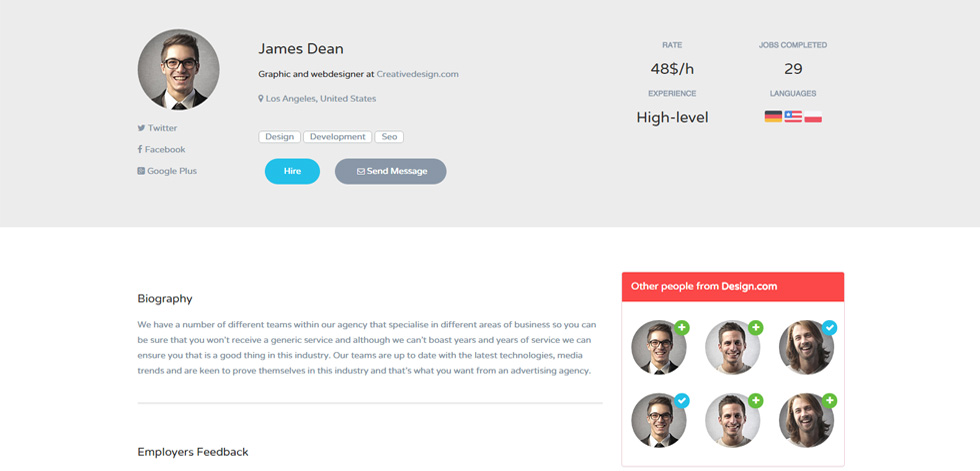 Users Profile
