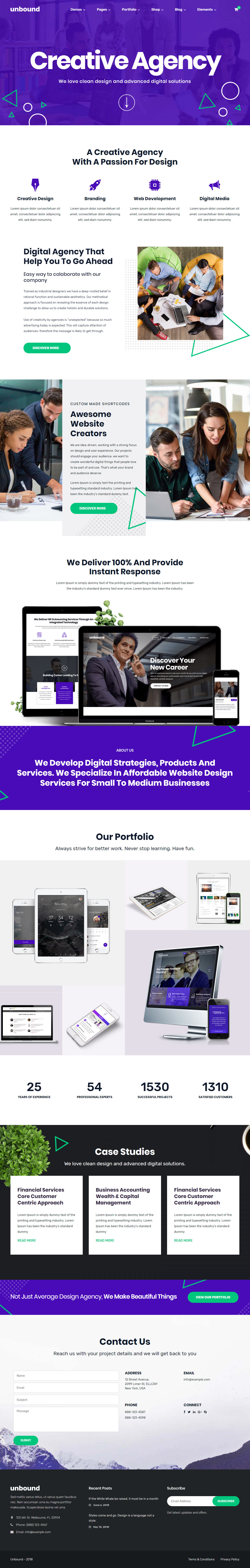 Unbound Best Creative WordPress Themes