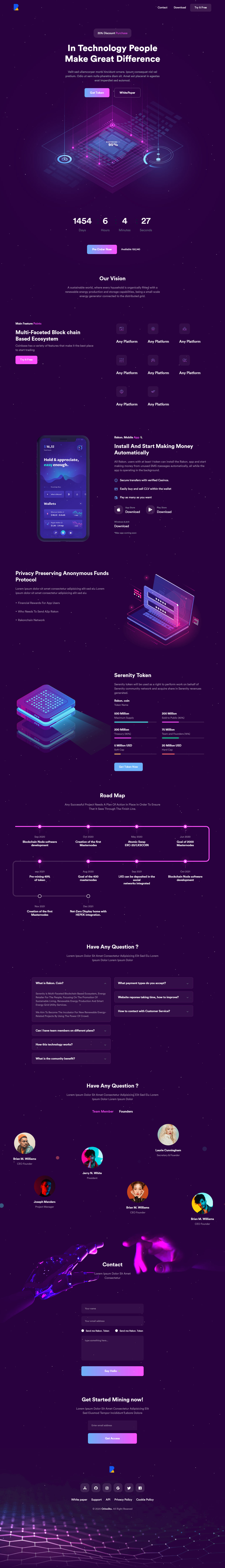 Rakon ICO WordPress Templates