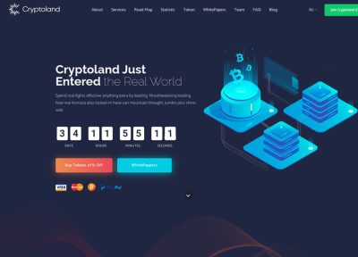 Cryptoland – Premium Responsive Cryptocurrency WordPress Theme