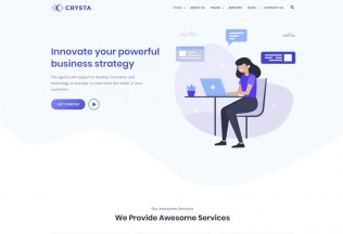 Crysta – Premium Responsive Startup Agency WordPress Theme