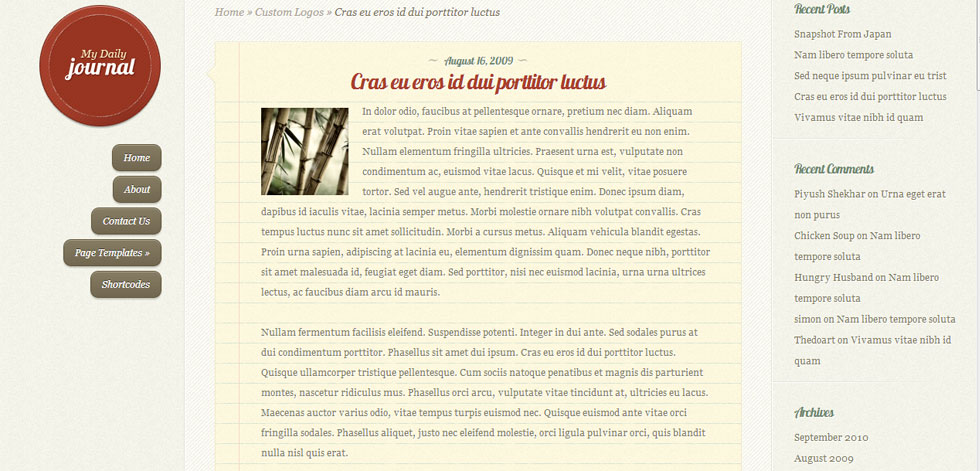 One blog post