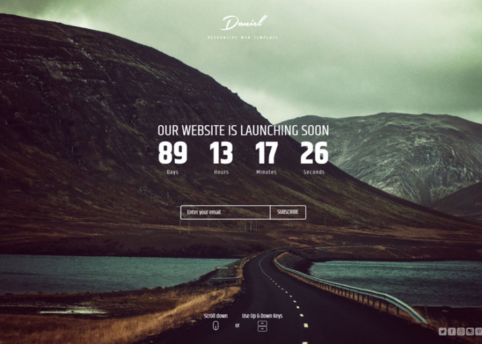 Daniel – Premium Responsive Under Construction Landing Page HTML5 Template