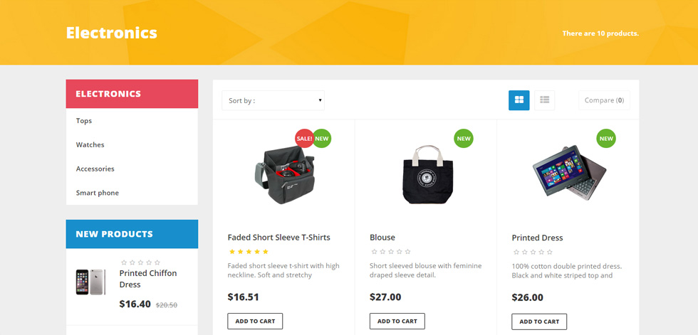 Category page