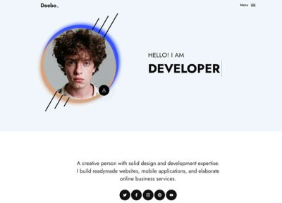 Deebo – Premium Responsive Personal Portfolio HTML5 Template