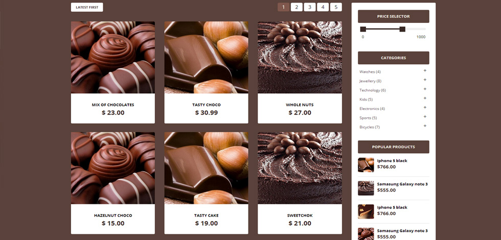 Shop Page