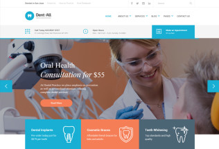Dent-All – Premium Responsive Dental Practice WordPress Theme