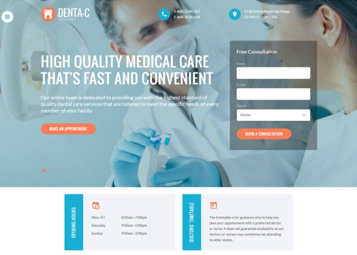 Dental Center – Premium Responsive HTML5 Template