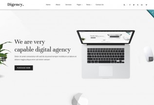 Digency – Premium Responsive Minimal Digital Agency HTML5 Template