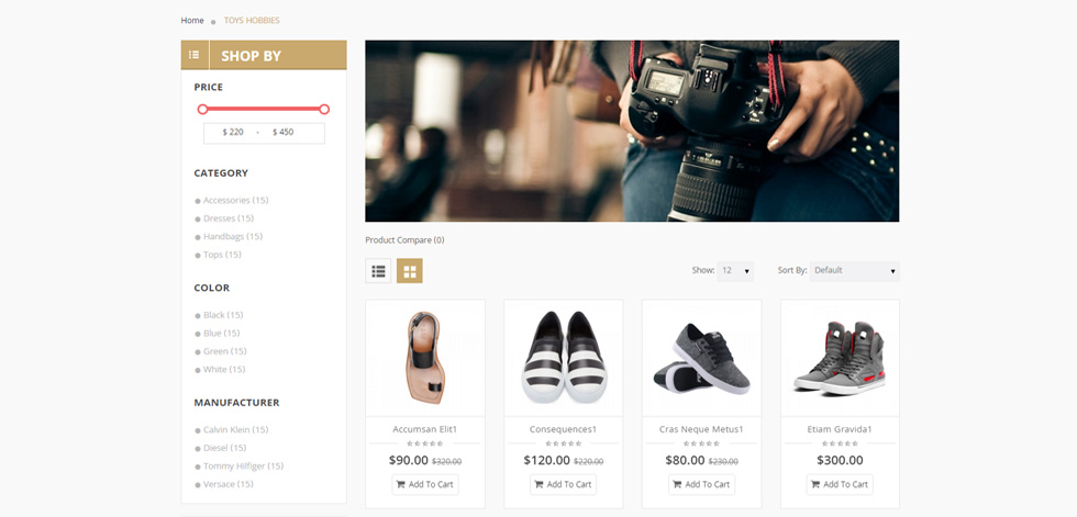 Category page