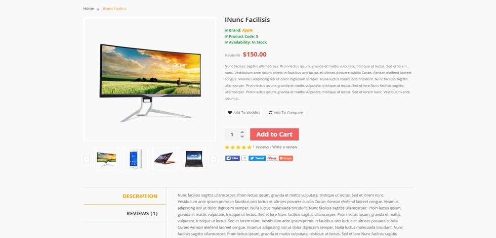 Product page