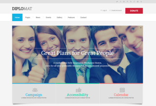 Diplomat – Premium Responsive Politician WordPress Theme