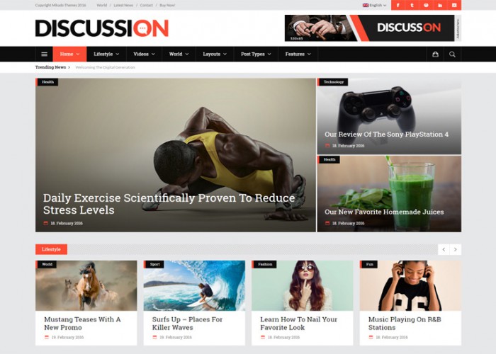 Discussion – Premium Responsive Powerful News & Magazine WordPress Theme