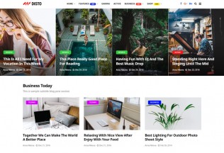 Disto – Premium Responsive Blog Magazine HTML5 Template