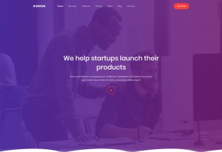 Dorsin – Premium Responsive React Landing Page HTML5 Template
