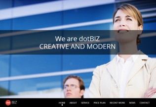 dotBIZ – Premium Responsive One Page Parallax WordPress Theme
