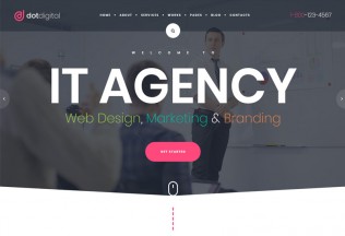 DotDigital – Premium Responsive Web Design Agency WordPress Theme