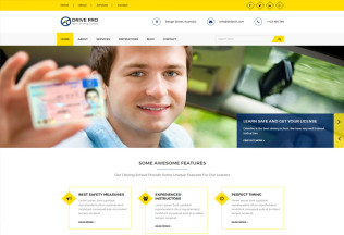 Drive Pro – Premium Responsive Driving School HTML5 Template