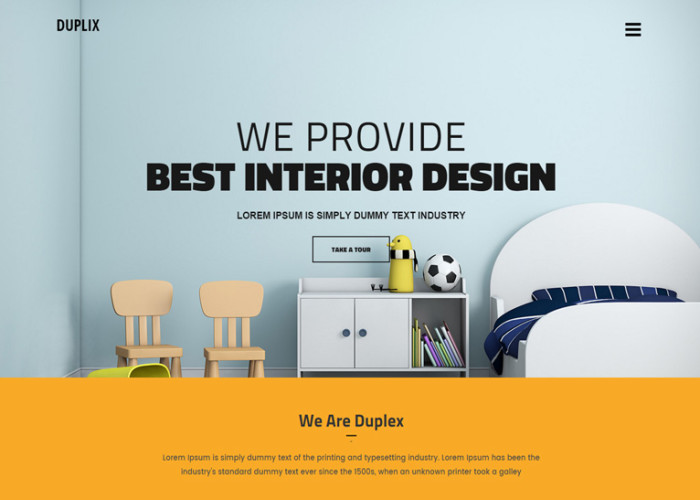Duplex – Premium Responsive Interior Design HTML5 Template