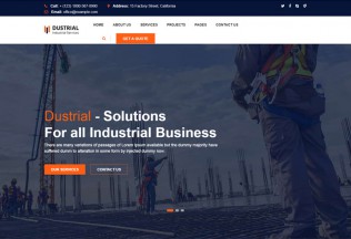 Dustrial – Premium Responsive Factory & Industrial WordPress Theme