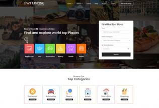 DWT Listing – Premium Responsive Directory & Listing WordPress Theme