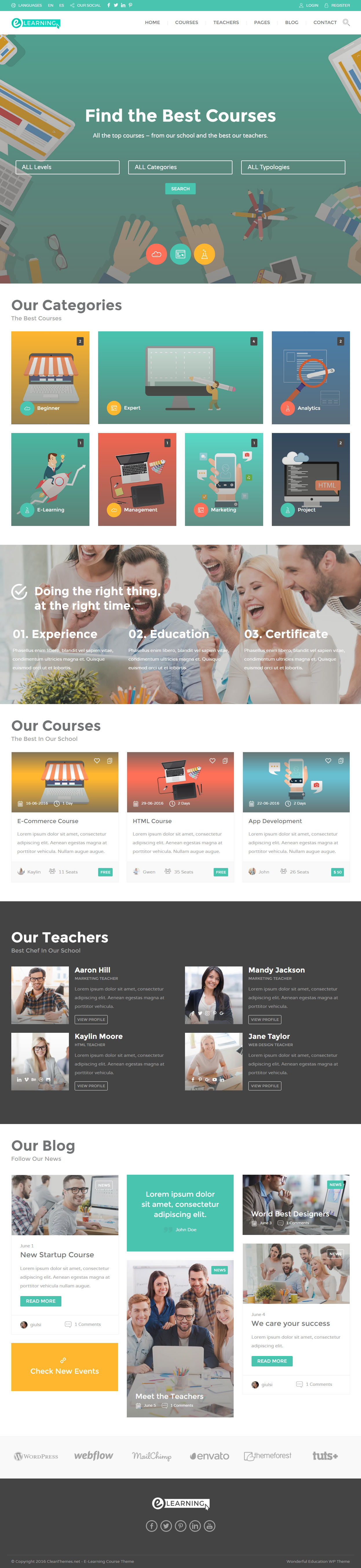 Education Pack WordPress e-Learning Theme