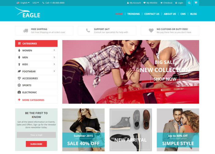 Eagle – Premium Responsive Prestashop Theme