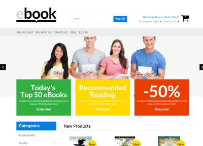 Best Responsive Magento Themes for eBook Shop in 2015