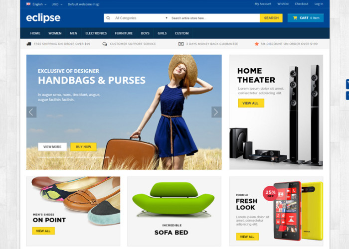 Eclipse – Premium Responsive Multipurpose Magento Theme