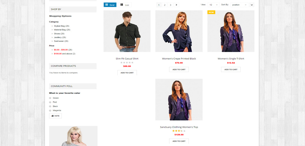 Category page