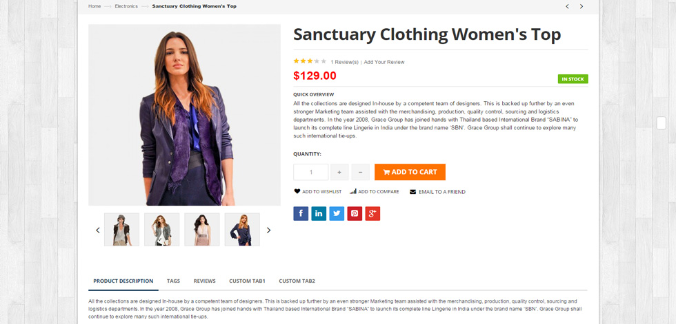 Product page
