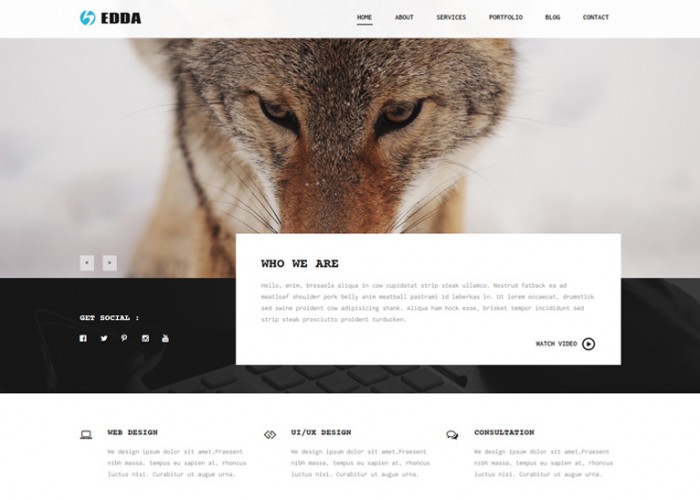 Edda – Premium Responsive Creative Portfolio and Multipurpose Muse Template