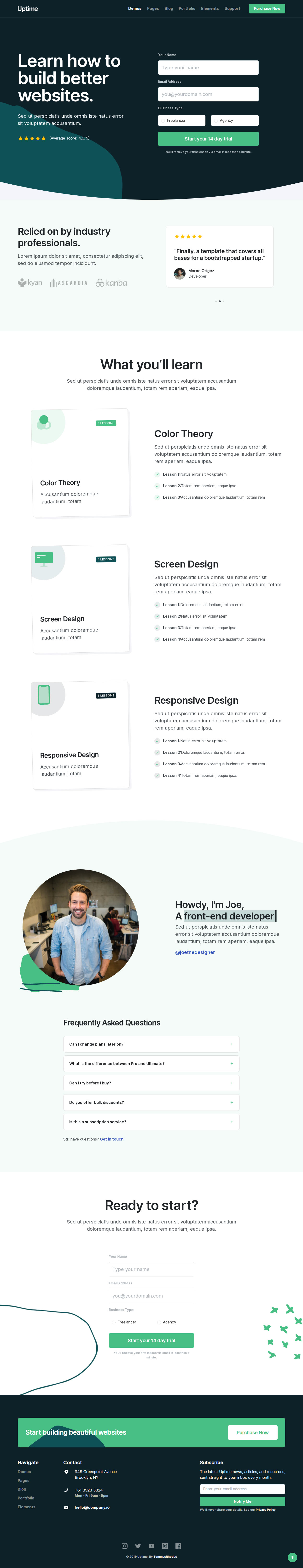 Uptime WordPress e-Learning Theme
