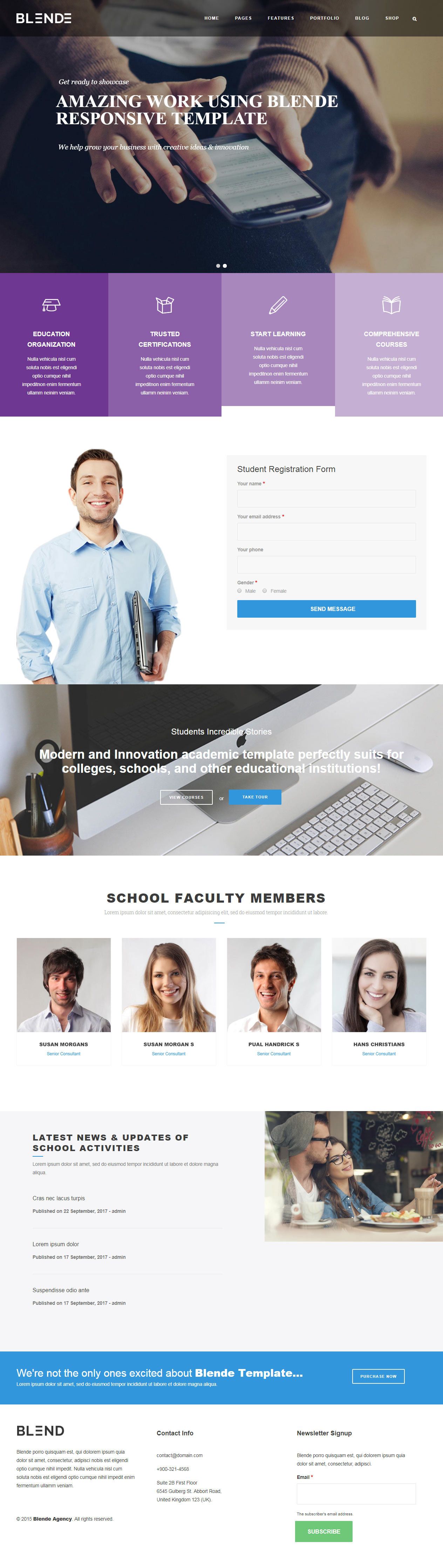 Blend Drupal Education Theme