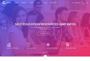 Edumy – Premium Responsive LMS Education Course WordPress Theme