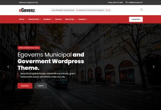 eGovenz – Premium Responsive City Government WordPress Theme