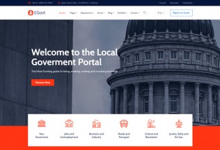 EGovt – Premium Responsive City Government WordPress Theme