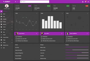 Egret – Premium Responsive Angular 8 Material Design Admin HTML5 Template