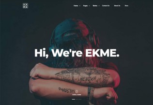Ekme – Premium Responsive One Page Landing Page WordPress Theme