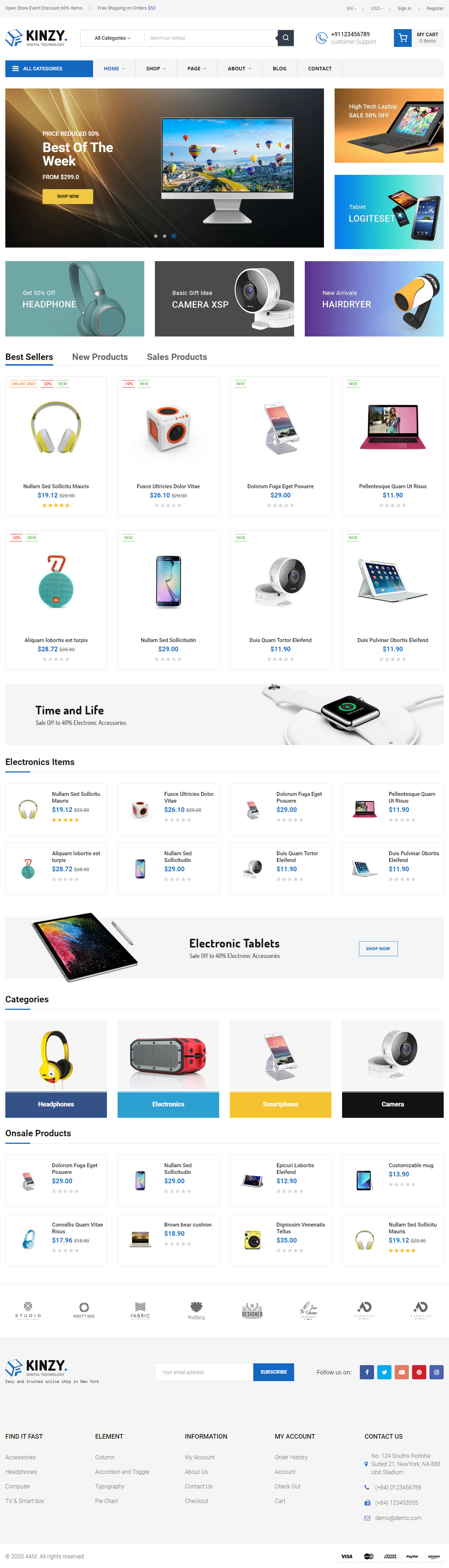 Dominic Electronics Prestashop Theme