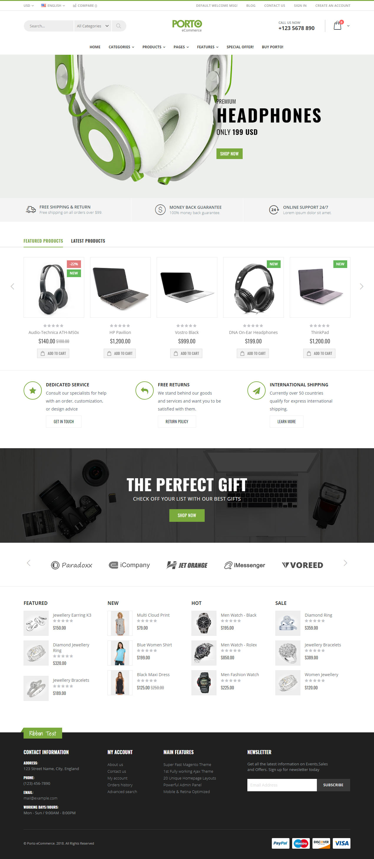 Porto Magento Electronics Themes