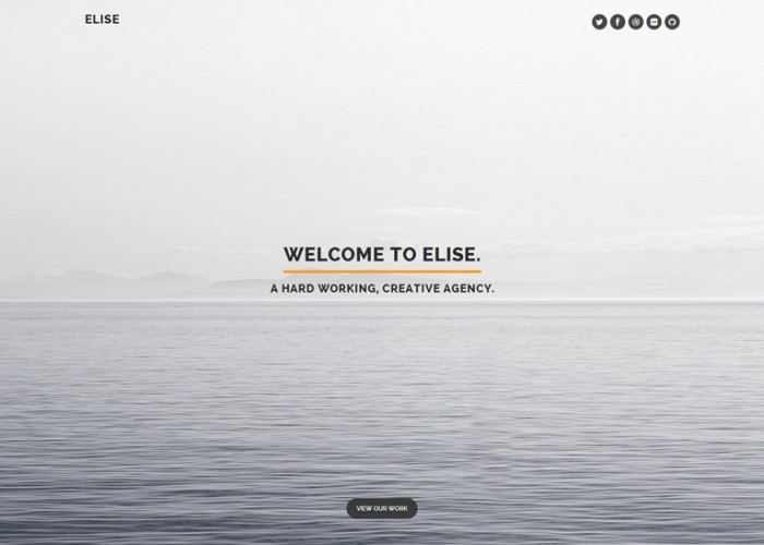 Elise – Premium Responsive AJAX Powered One Page Template